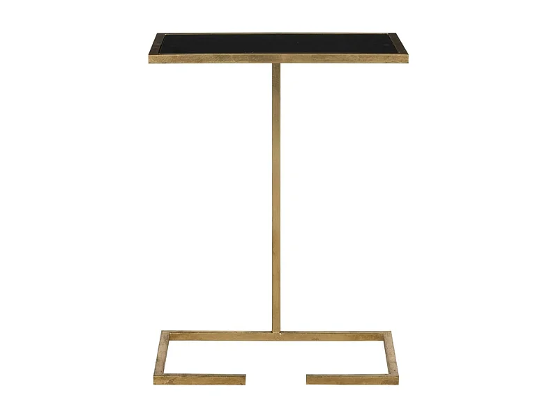 Table d'appoint Noir /Or 25 X 40 X 55 cm - Frederica