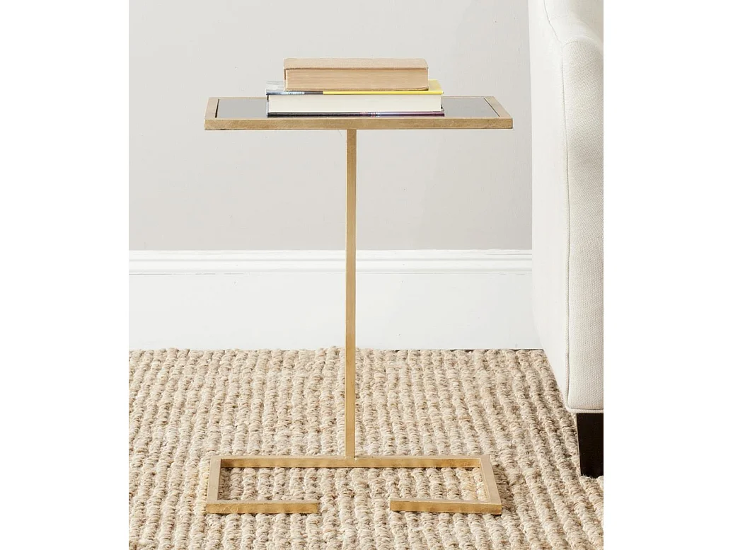 Table d'appoint Noir /Or 25 X 40 X 55 cm - Frederica