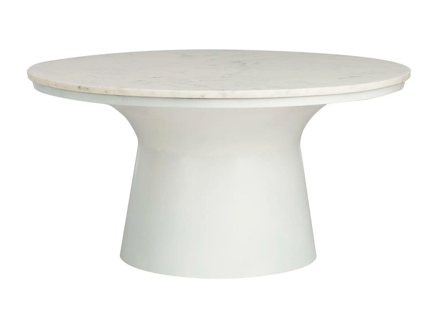 Table d'appoint Blanc & Blanc 77 X 77 X 36.83 cm - Dortha