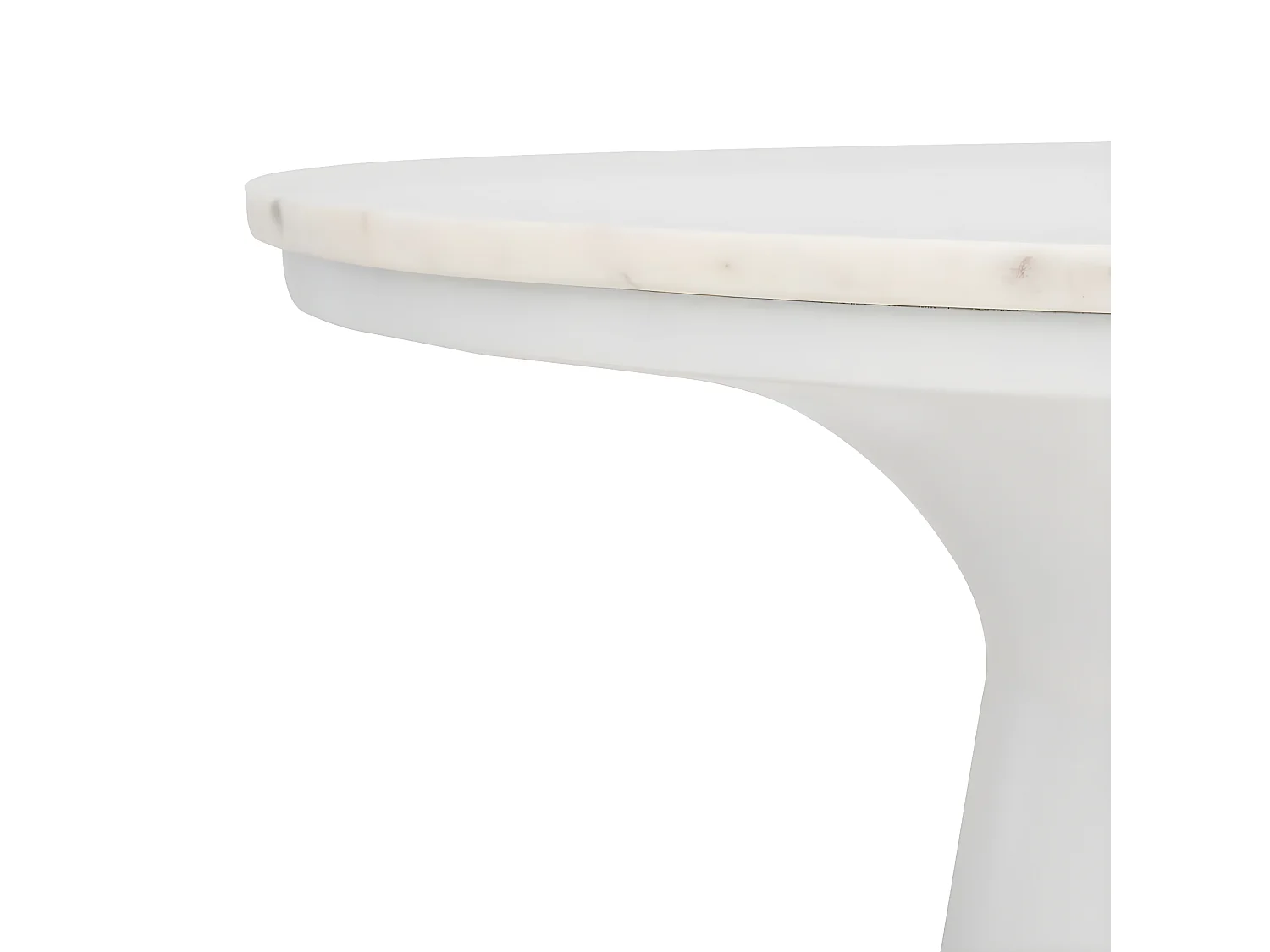 Table d'appoint Blanc & Blanc 77 X 77 X 36.83 cm - Dortha