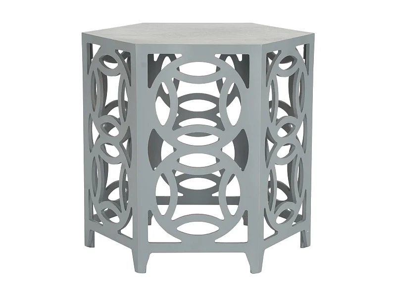 Table d'appoint Gris bleu perle 58 X 58 X 56.38 cm - Delores