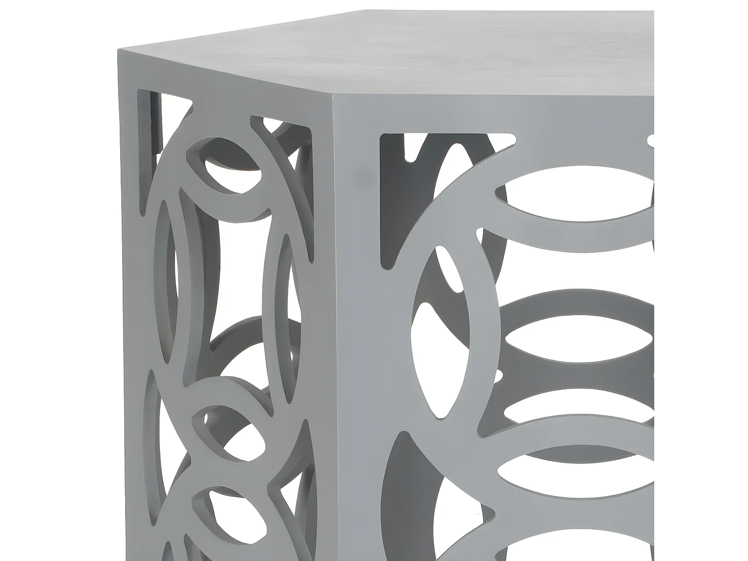 Table d'appoint Gris bleu perle 58 X 58 X 56.38 cm - Delores
