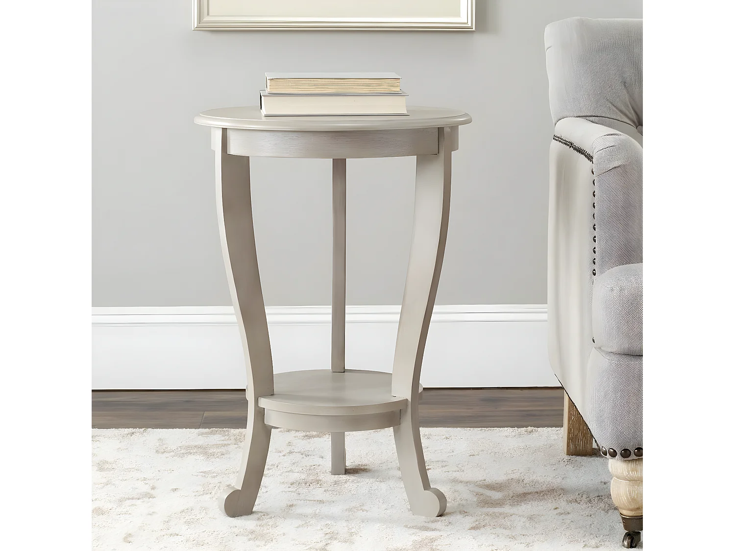 Table d'appoint Gris Vintage 46 X 46 X 66.04 cm - Marianne