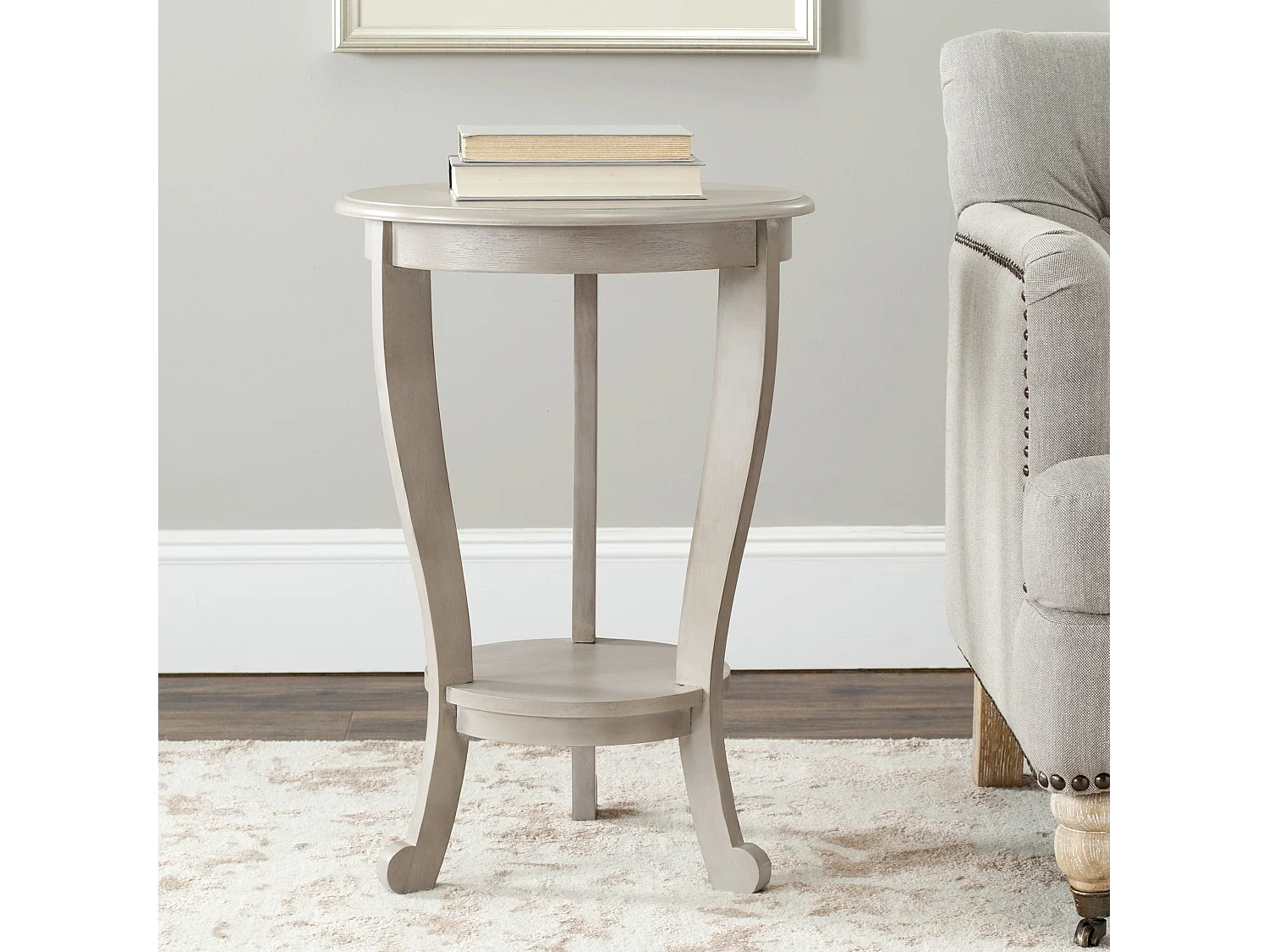 Table d'appoint Gris Vintage 46 X 46 X 66.04 cm - Marianne