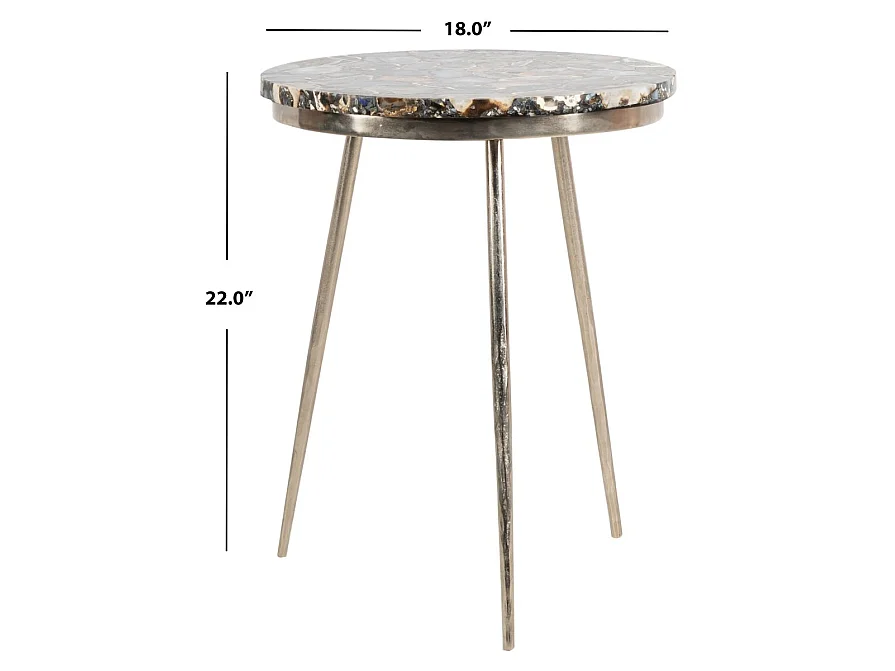 Table d'appoint Blanc 46 X 46 X 55.88 cm - Twila