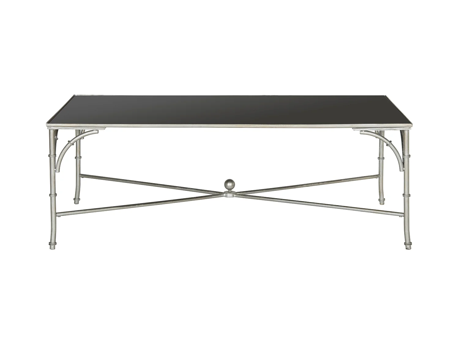 Table d'appoint Argent et noir 127 X 66 X 45.72 cm - Zettie