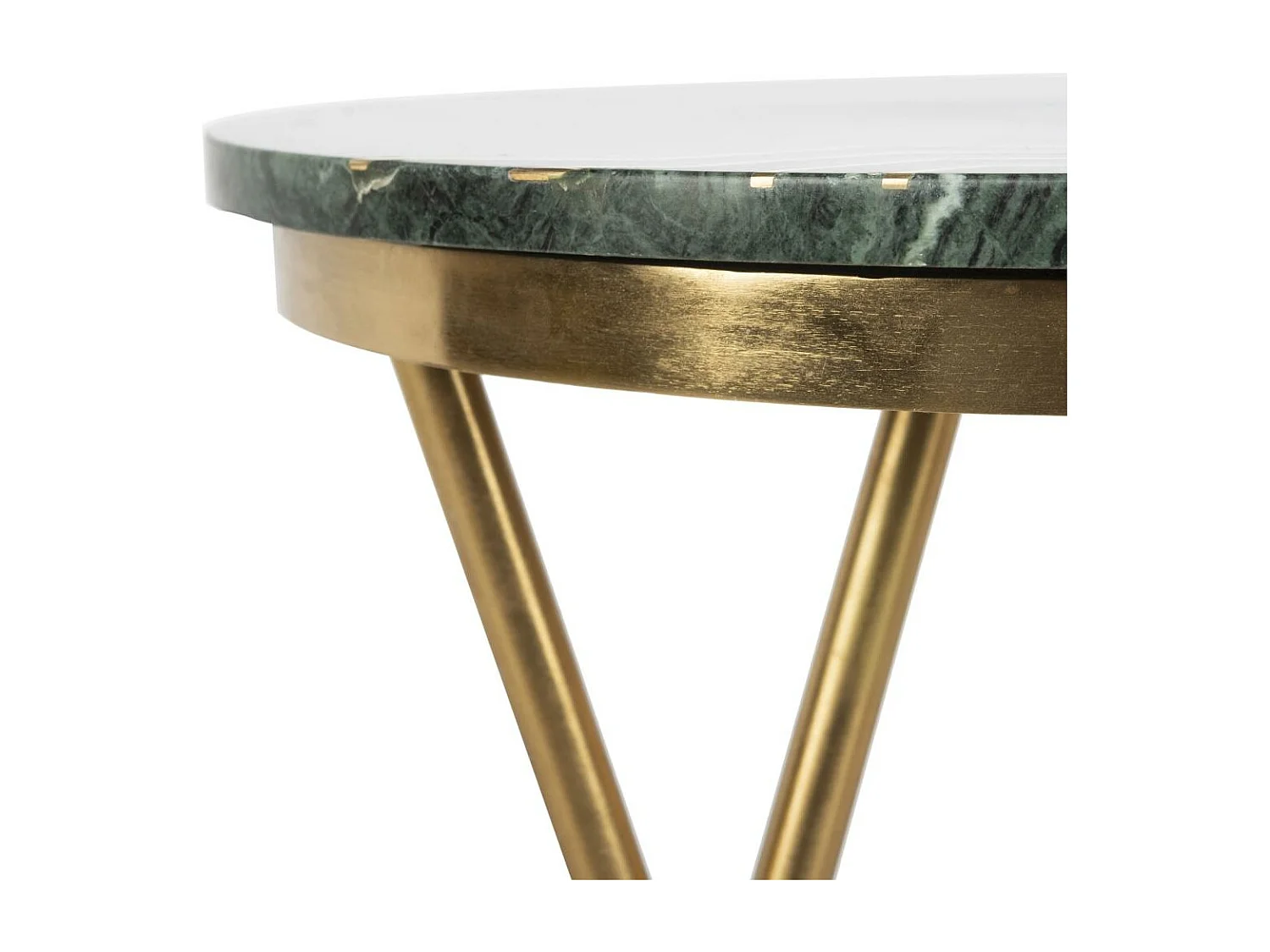 Table d'appoint Vert et or 46 X 46 X 58.42 cm - Concetta