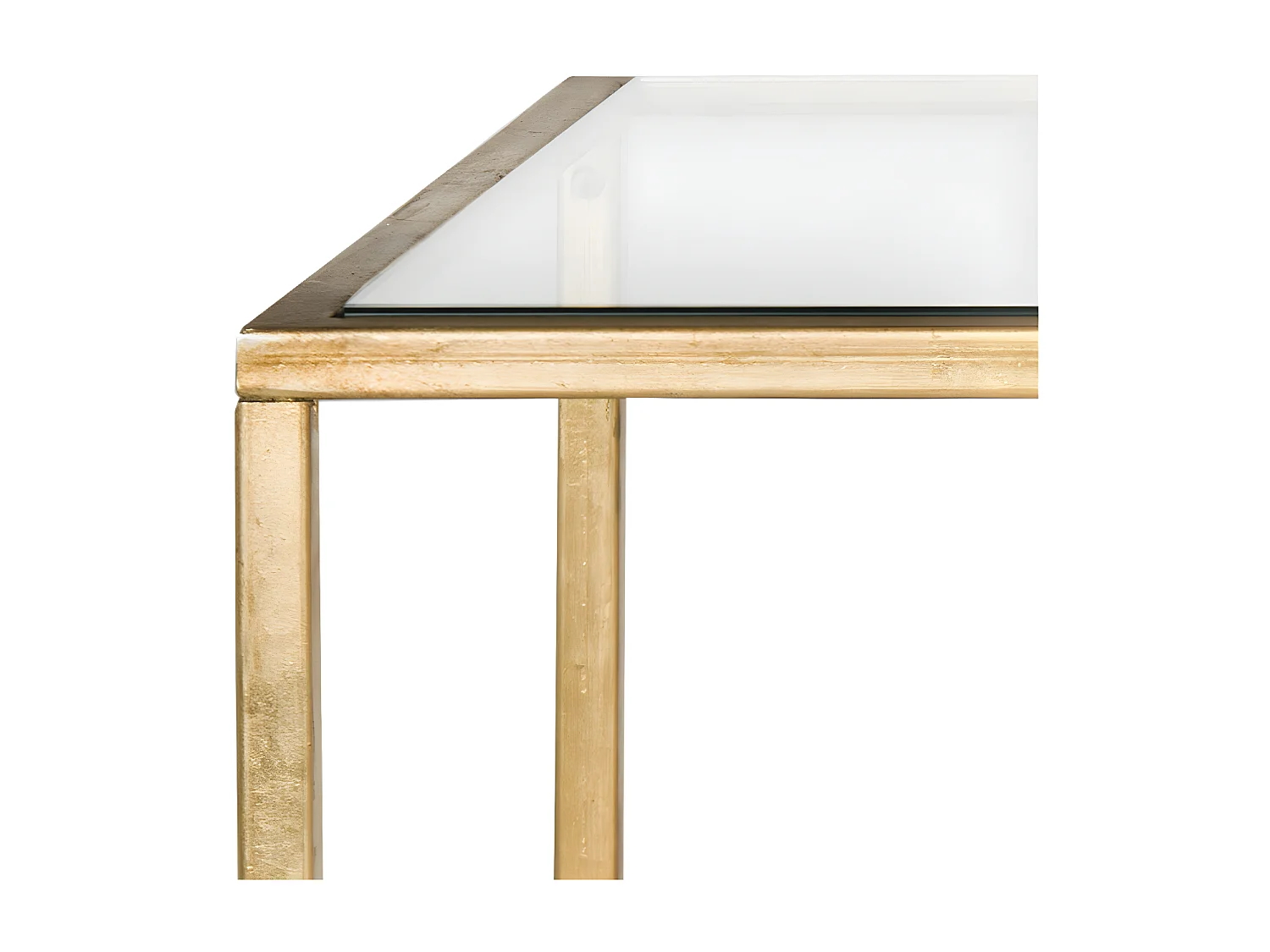 Table d'appoint Argent et noir 58 X 122 X 45.72 cm - Gennie