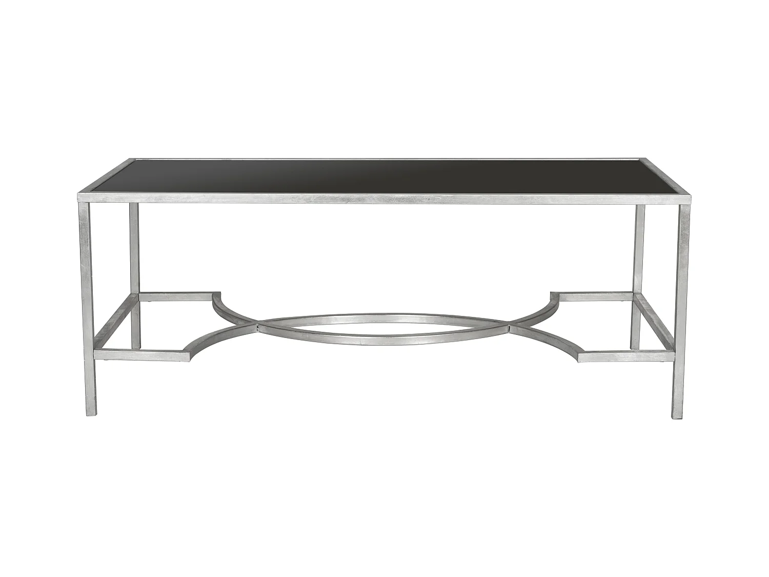 Table d'appoint Argent et noir 58 X 122 X 45.72 cm - Gennie