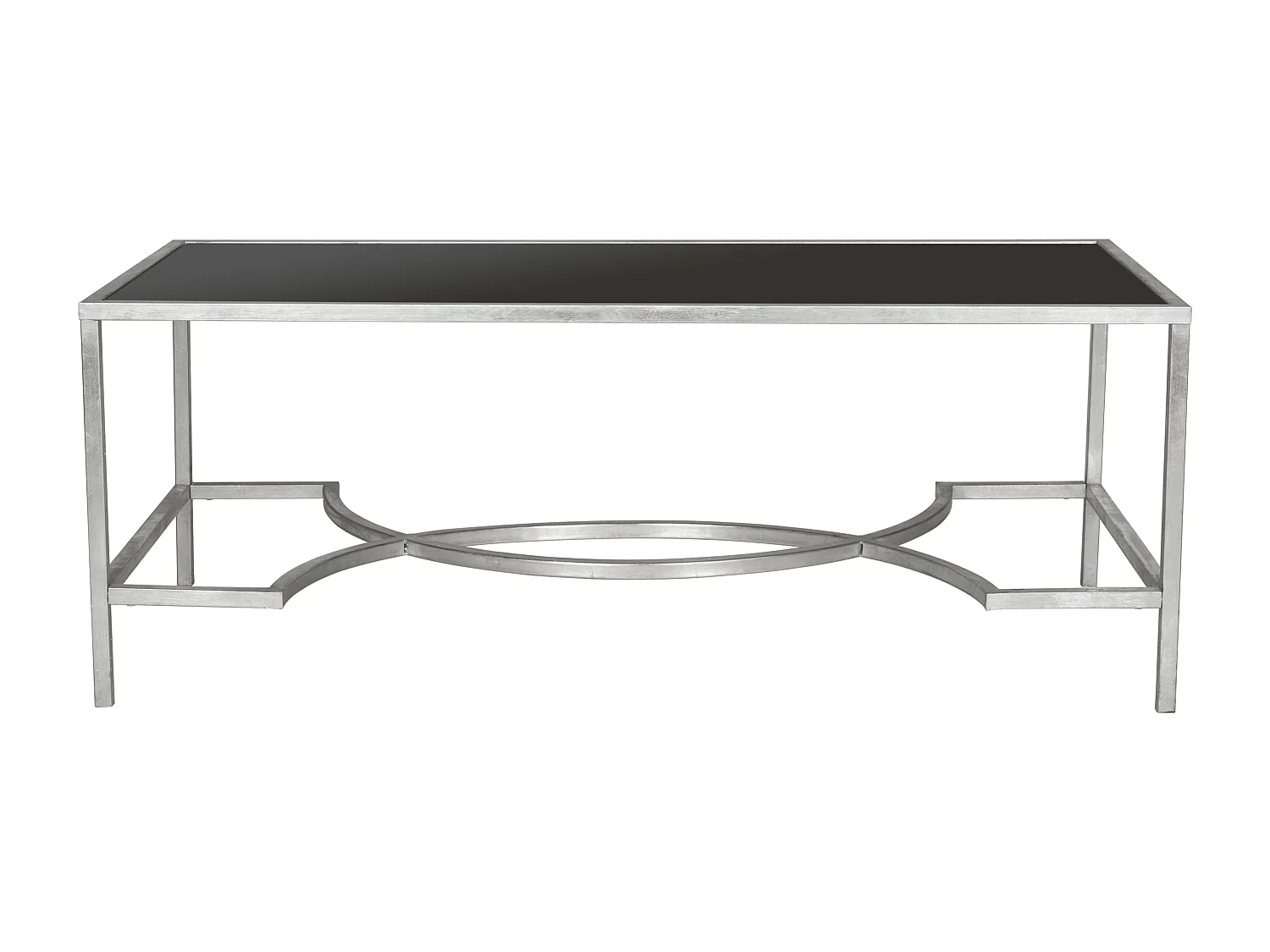 Table d'appoint Argent et noir 58 X 122 X 45.72 cm - Gennie
