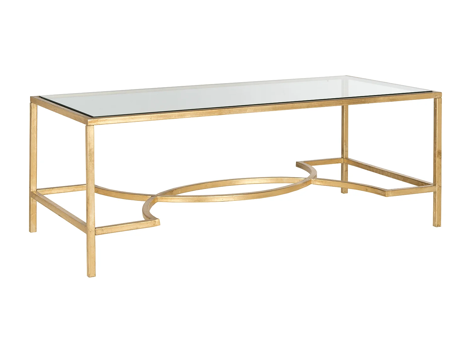 Table d'appoint Argent et noir 58 X 122 X 45.72 cm - Gennie
