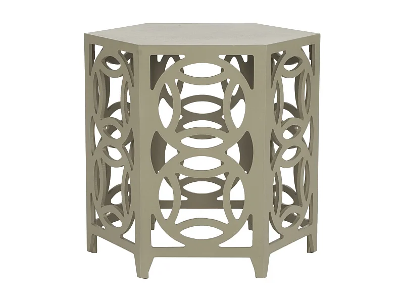 Table d'appoint Taupe perlé 58 X 58 X 56.38 cm - Delores