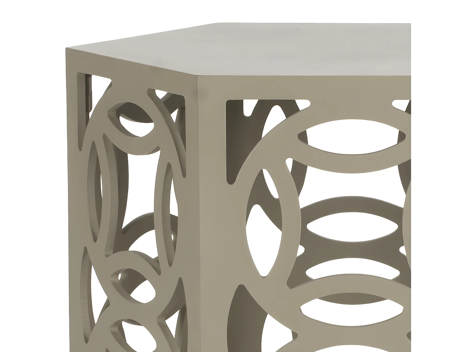 Table d'appoint Taupe perlé 58 X 58 X 56.38 cm - Delores
