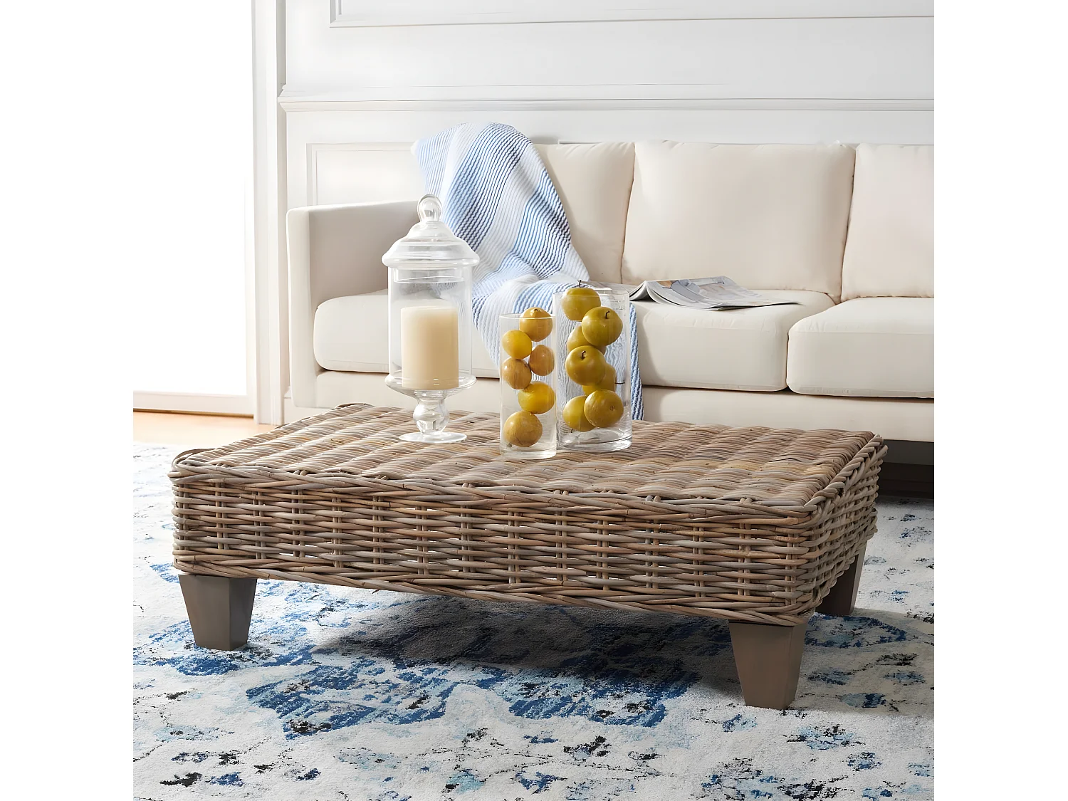 Banc & Ottomane Naturel 69 X 102 X 30.48 cm - Chessie