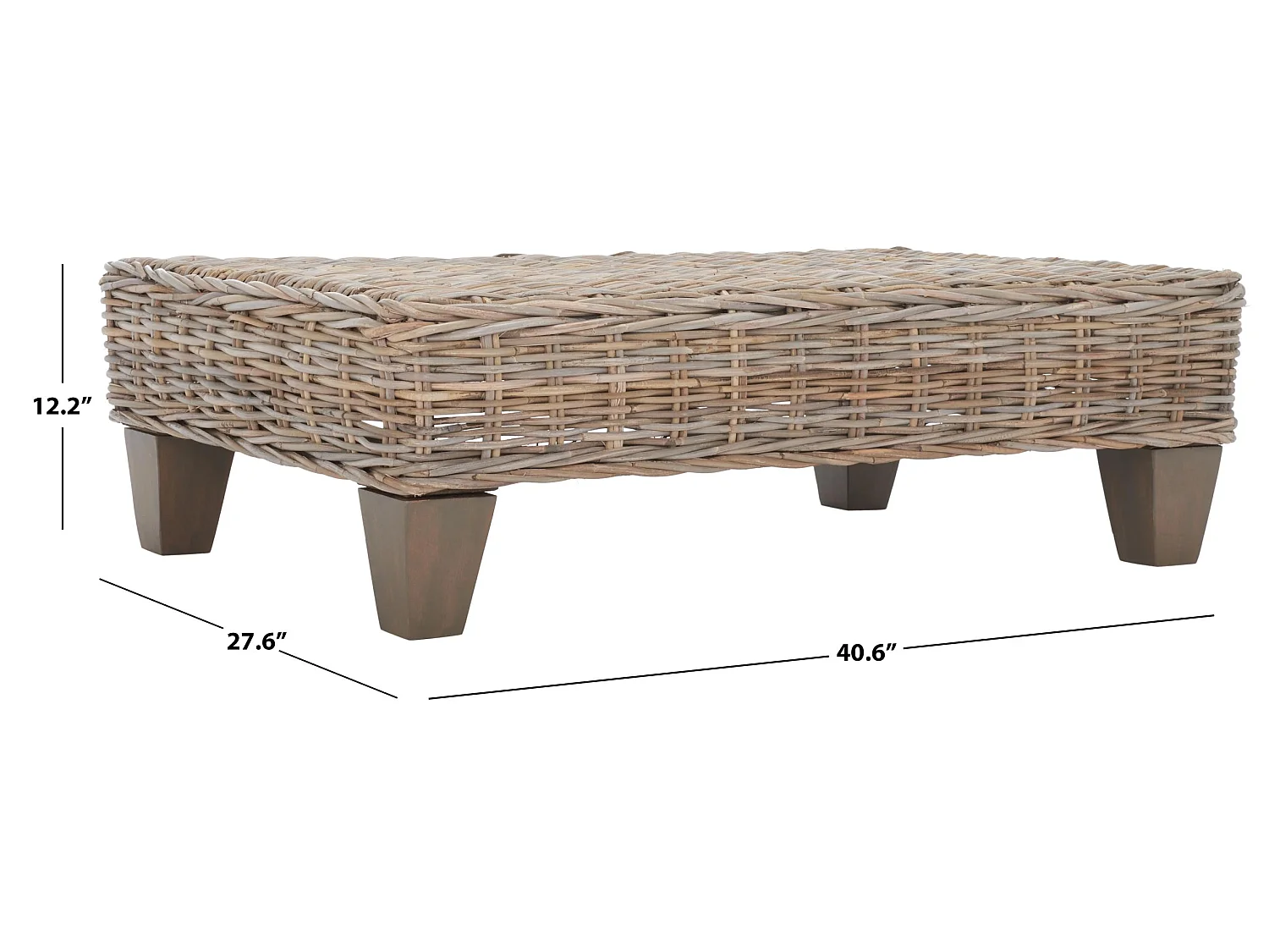 Banc & Ottomane Naturel 69 X 102 X 30.48 cm - Chessie