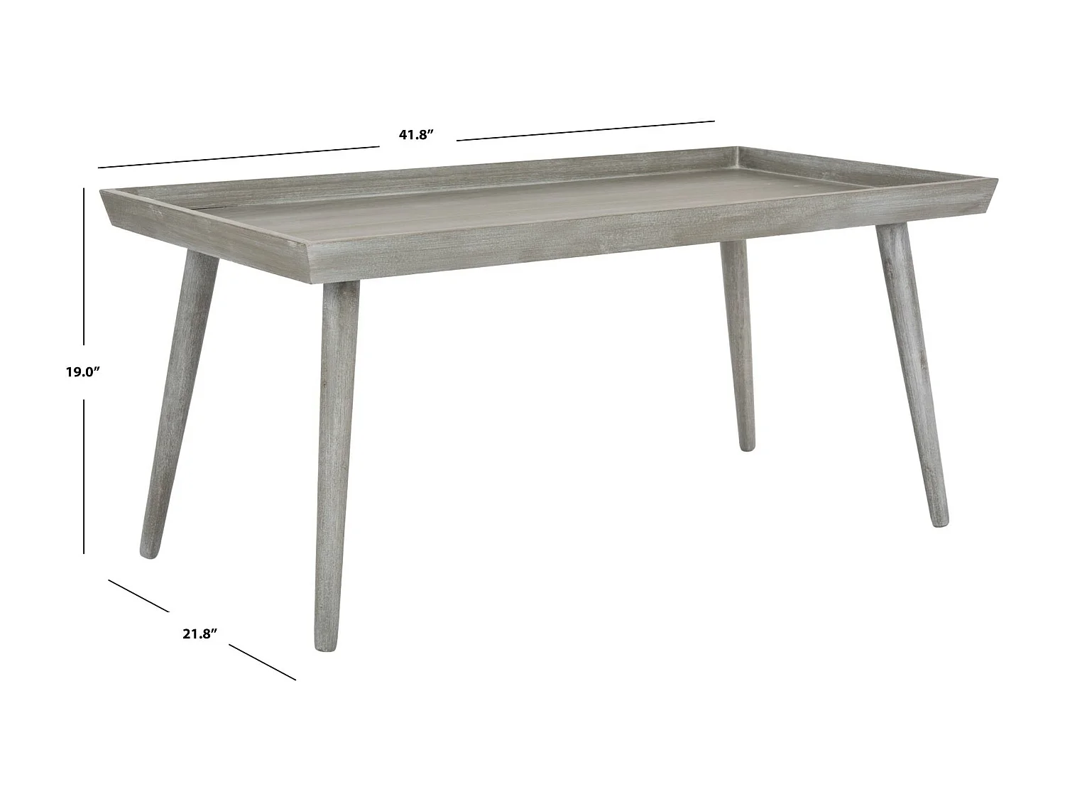 Table d'appoint Ardoise & Gris 55 X 106 X 48.26 cm - Evia