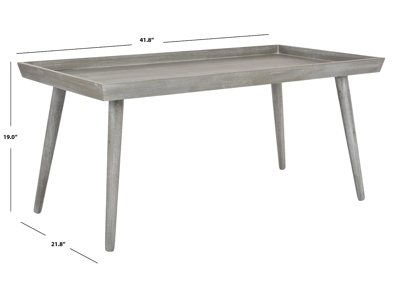 Table d'appoint Ardoise & Gris 55 X 106 X 48.26 cm - Evia