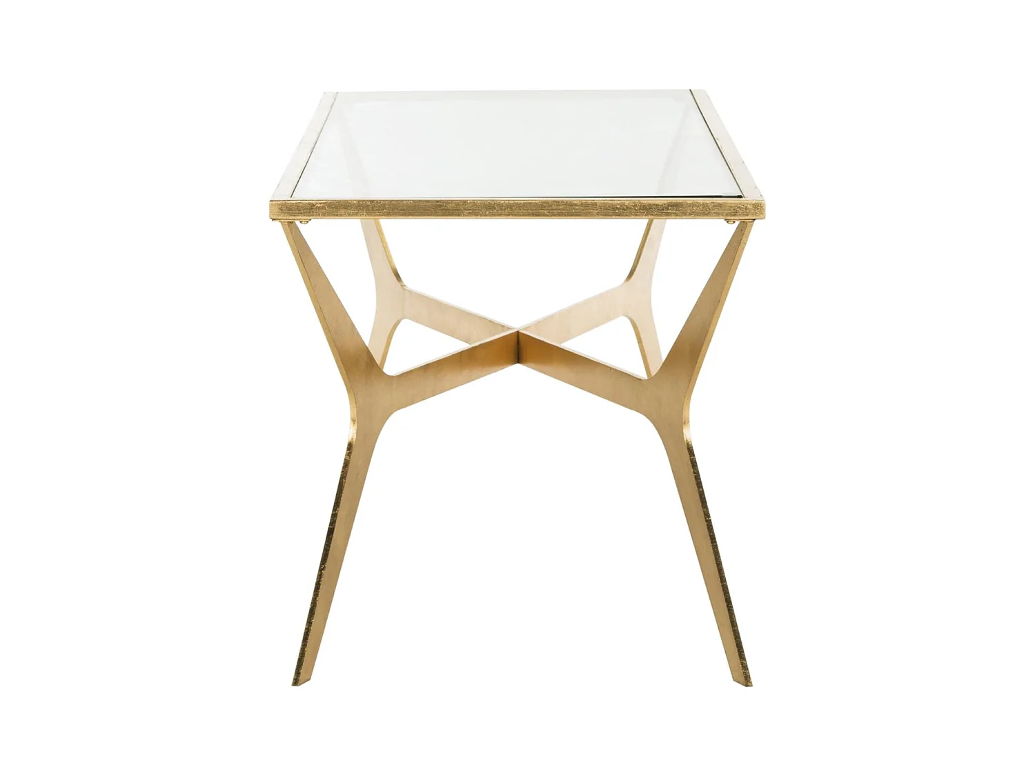 Table d'appoint Or et transparent 50 X 130 X 50.29 cm - Lady