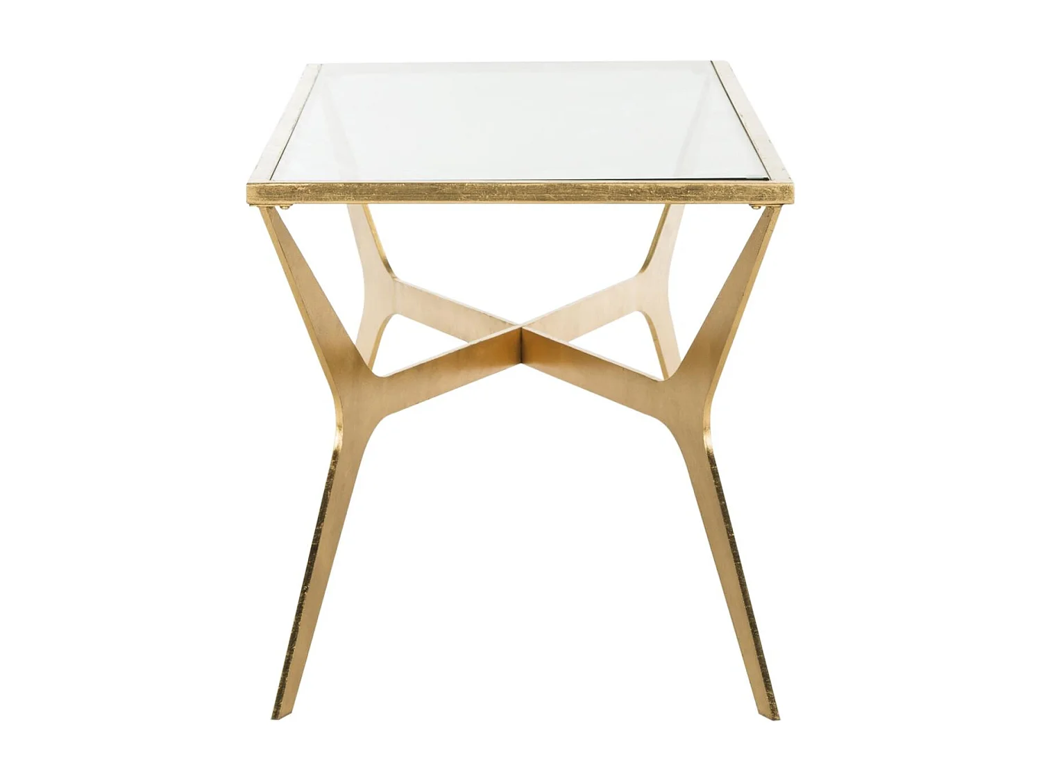 Table d'appoint Or et transparent 50 X 130 X 50.29 cm - Lady