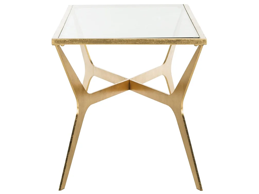 Table d'appoint Or et transparent 50 X 130 X 50.29 cm - Lady