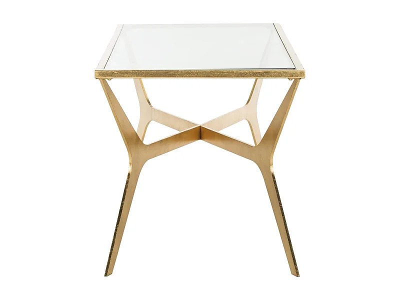 Table d'appoint Or et transparent 50 X 130 X 50.29 cm - Lady