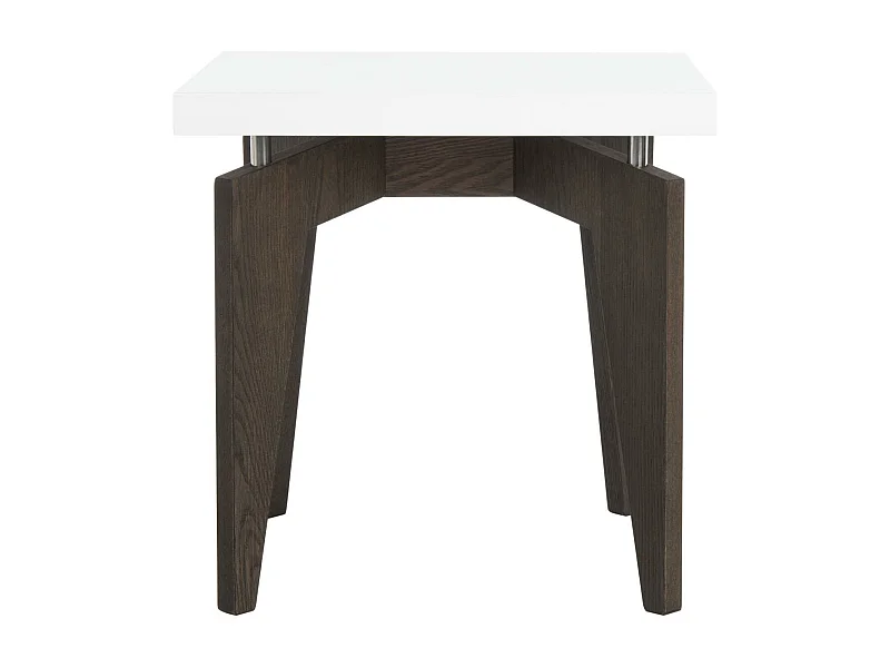 Table d'appoint Blanc & brun foncé 50 X 50 X 49.78 cm - Mossie