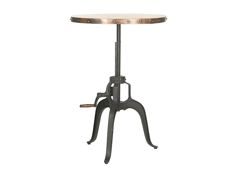 Table d'appoint Noir et cuivre 76 X 76 X 78.74 cm - Josefina