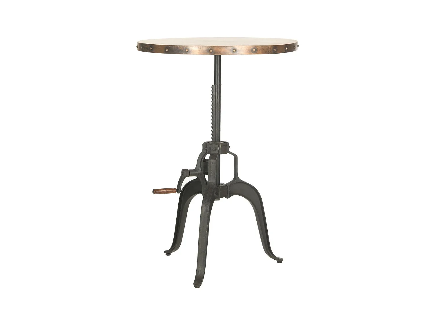 Table d'appoint Noir et cuivre 76 X 76 X 78.74 cm - Josefina