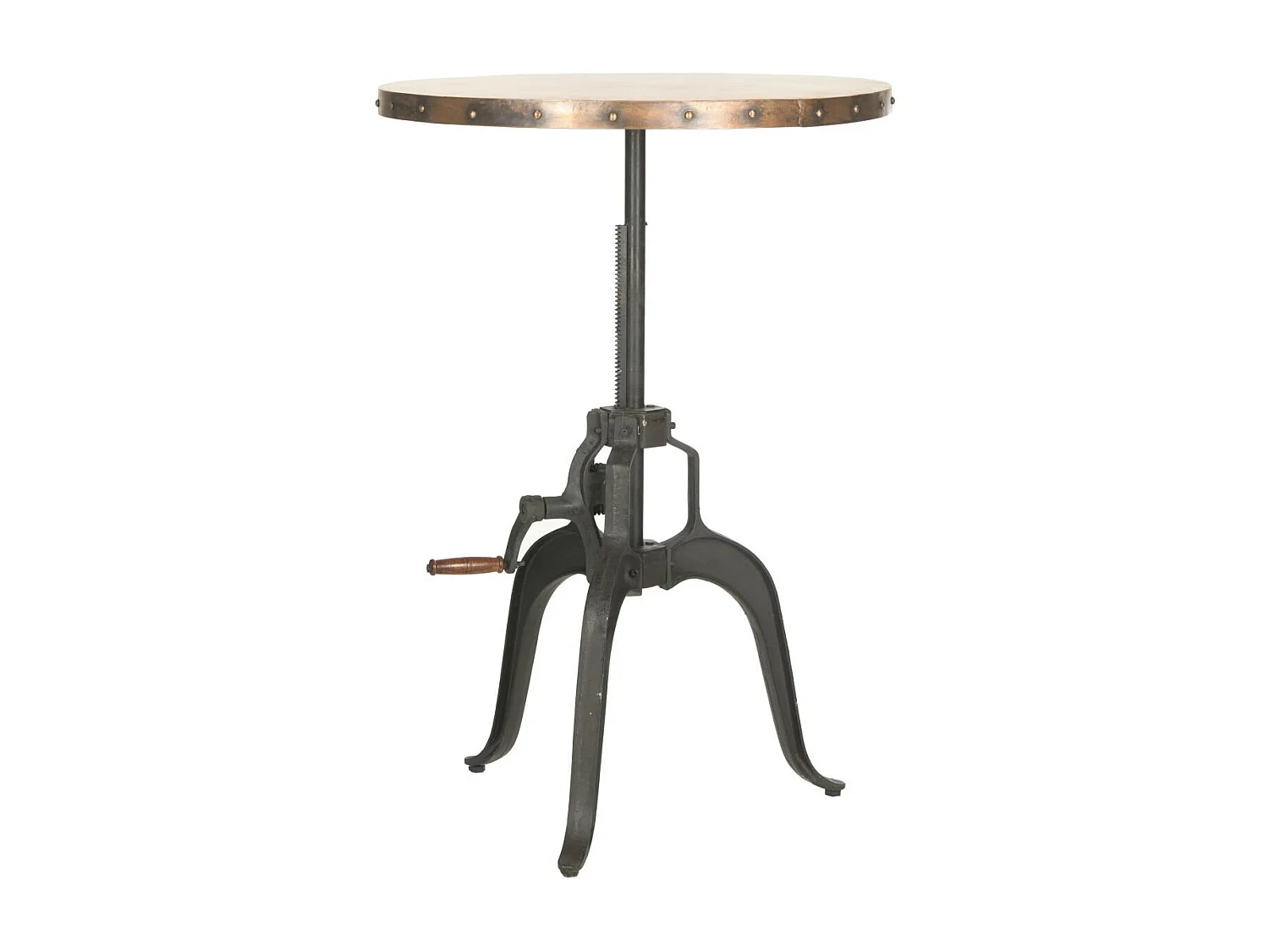 Table d'appoint Noir et cuivre 76 X 76 X 78.74 cm - Josefina