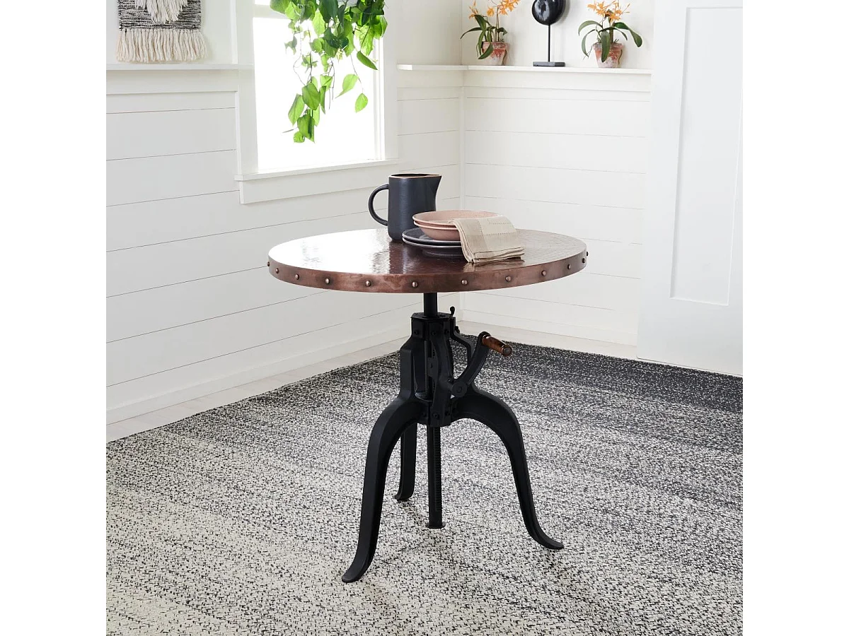 Table d'appoint Noir et cuivre 76 X 76 X 78.74 cm - Josefina