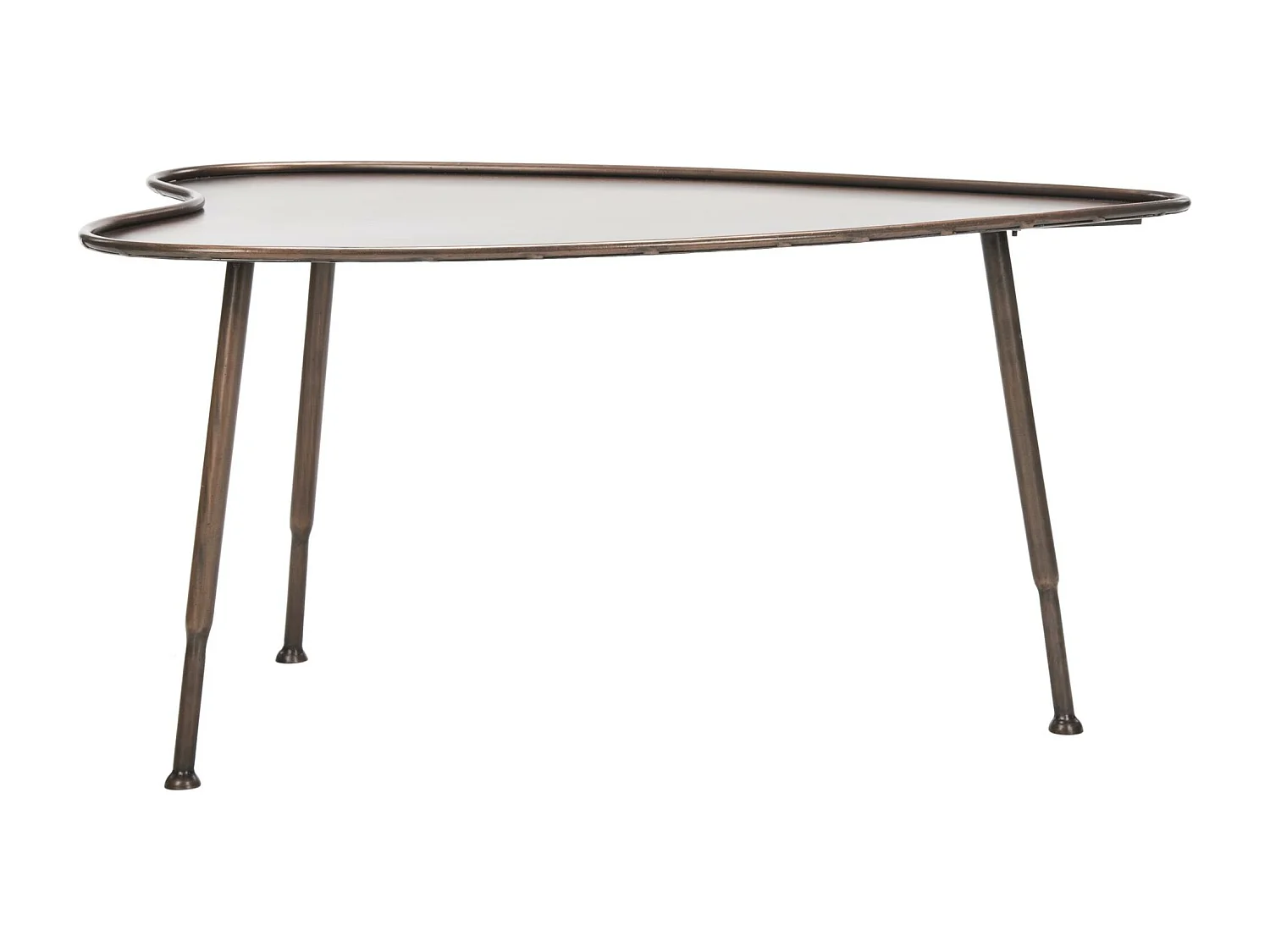 Table d'appoint Cuivre antique 74 X 99 X 46.99 cm - Mozelle