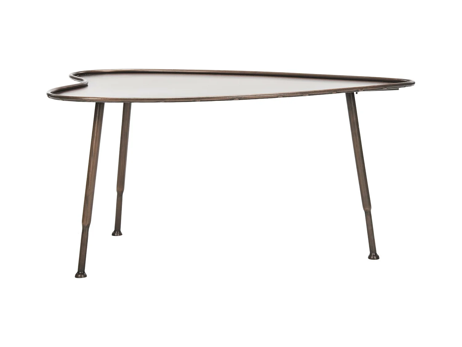 Table d'appoint Cuivre antique 74 X 99 X 46.99 cm - Mozelle