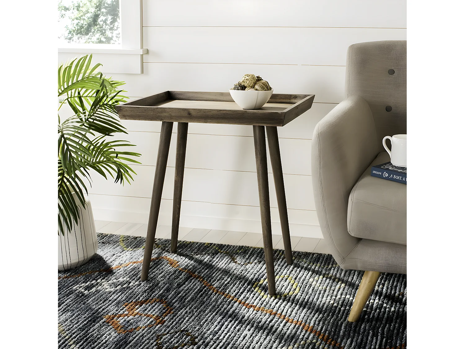 Table d'appoint Marron 60 x 40 x 65 cm - Nonie