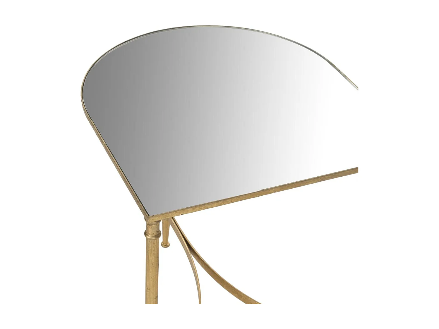 Table d'appoint Or et miroir 45 X 51 X 50.8 cm - Lassie