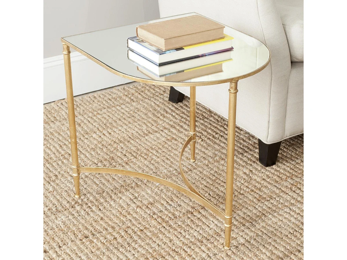 Table d'appoint Or et miroir 45 X 51 X 50.8 cm - Lassie