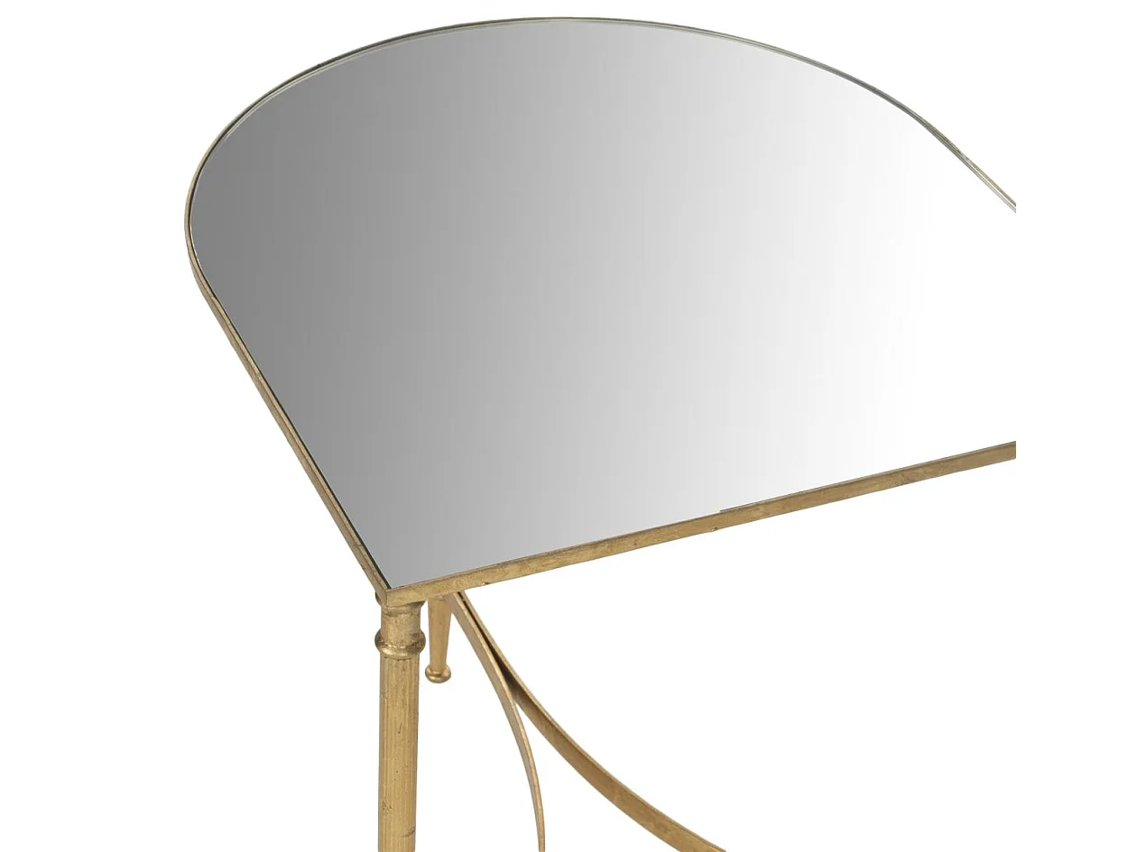 Table d'appoint Or et miroir 45 X 51 X 50.8 cm - Lassie