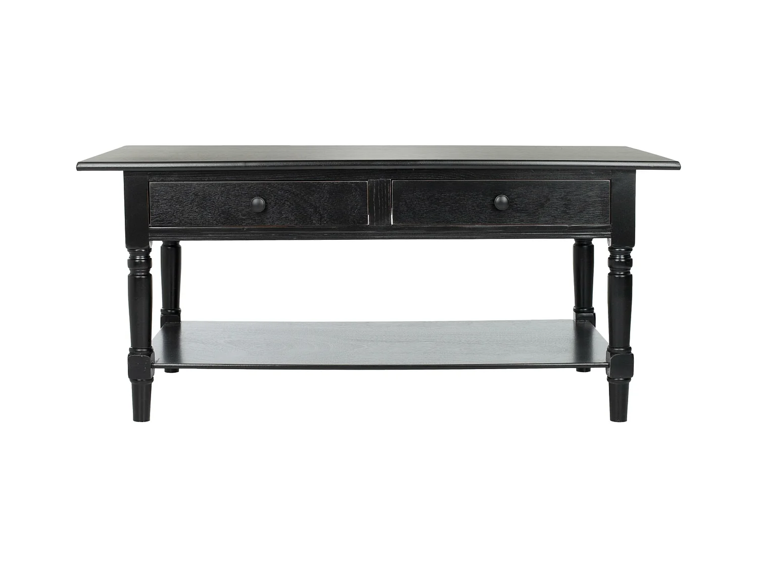 Table d'appoint Distressed & Black 55 X 106 X 46.99 cm - Marybelle