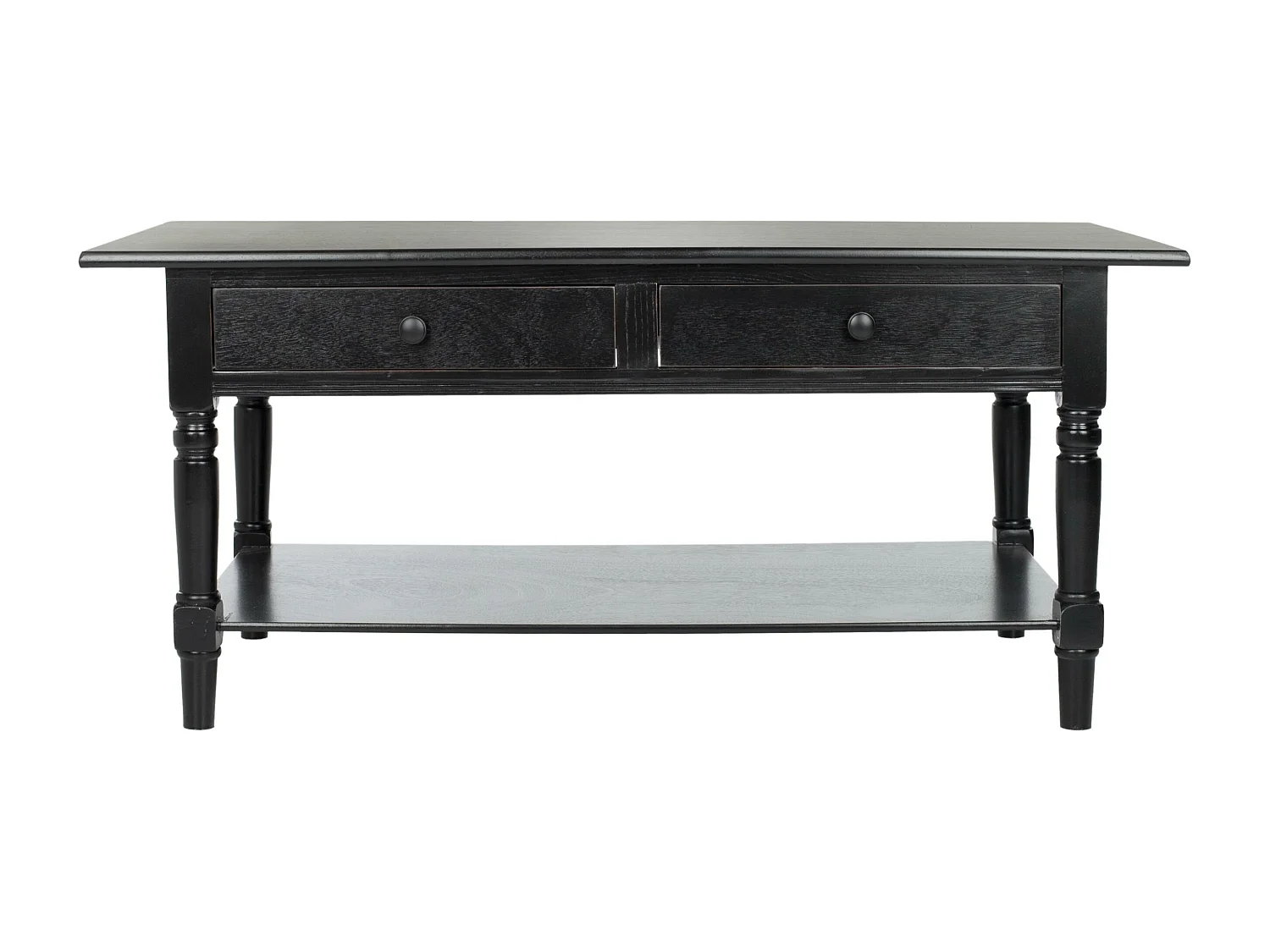 Table d'appoint Distressed & Black 55 X 106 X 46.99 cm - Marybelle