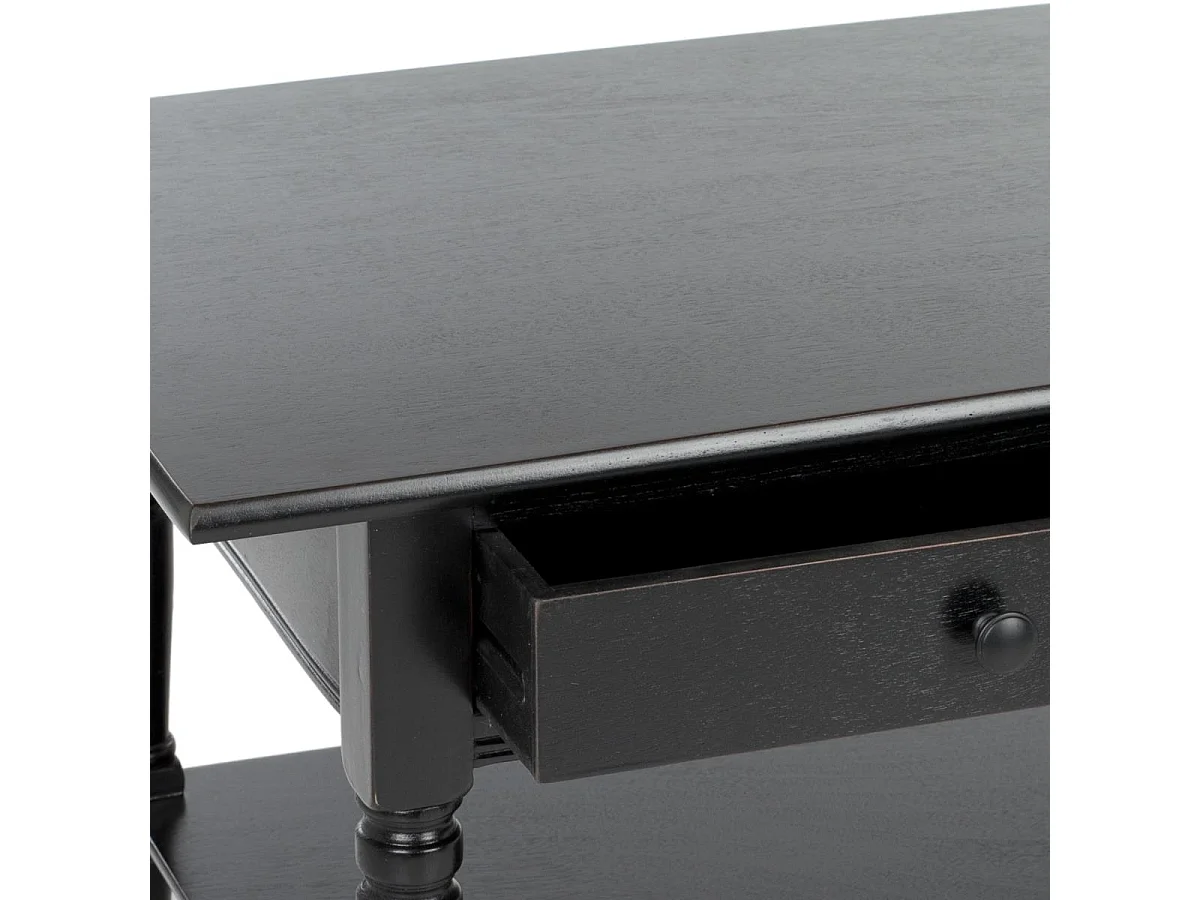 Table d'appoint Distressed & Black 55 X 106 X 46.99 cm - Marybelle