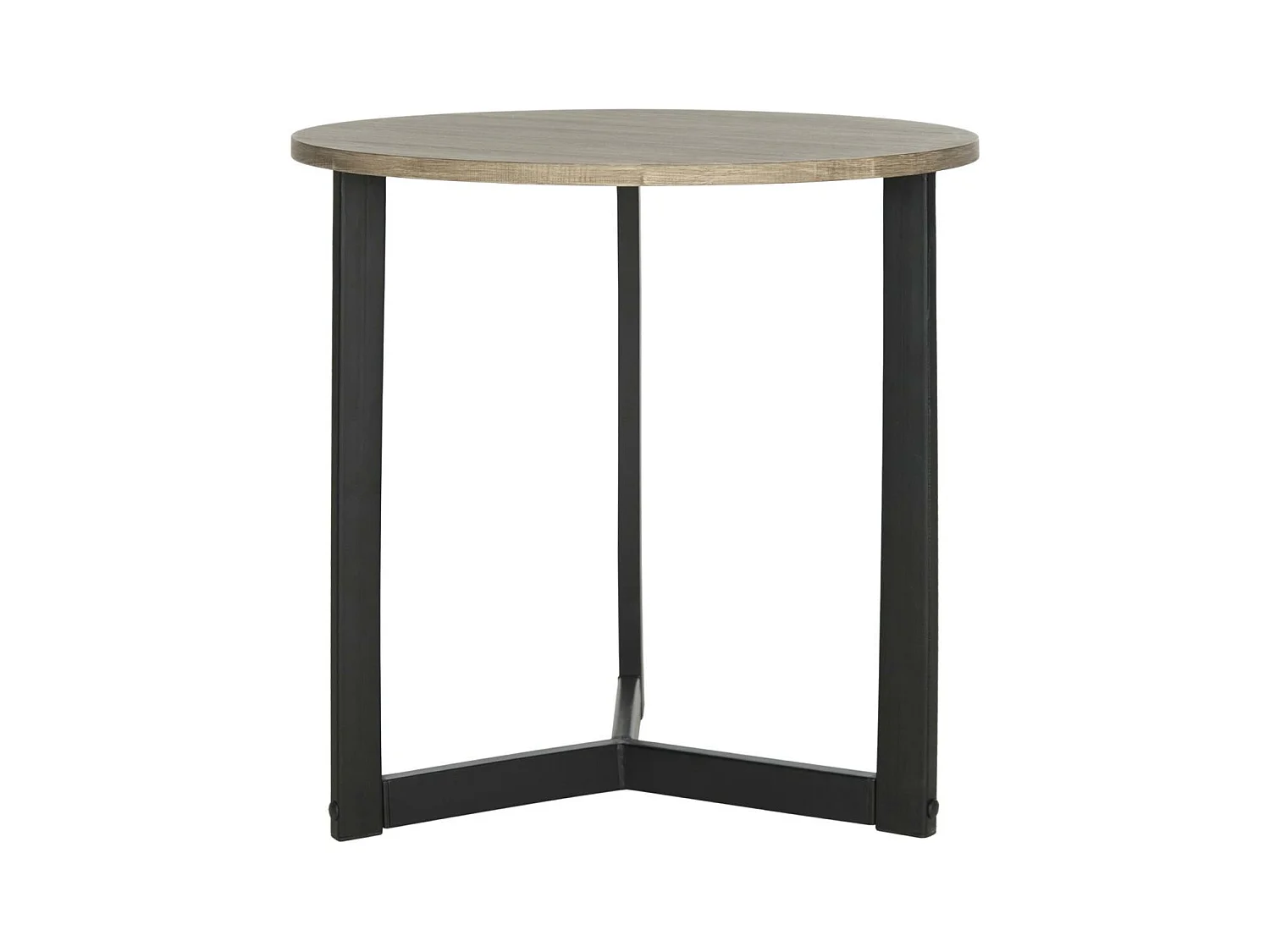 Table d'appoint Chêne & Noir 58 X 58 X 57.91 cm - Genoveva