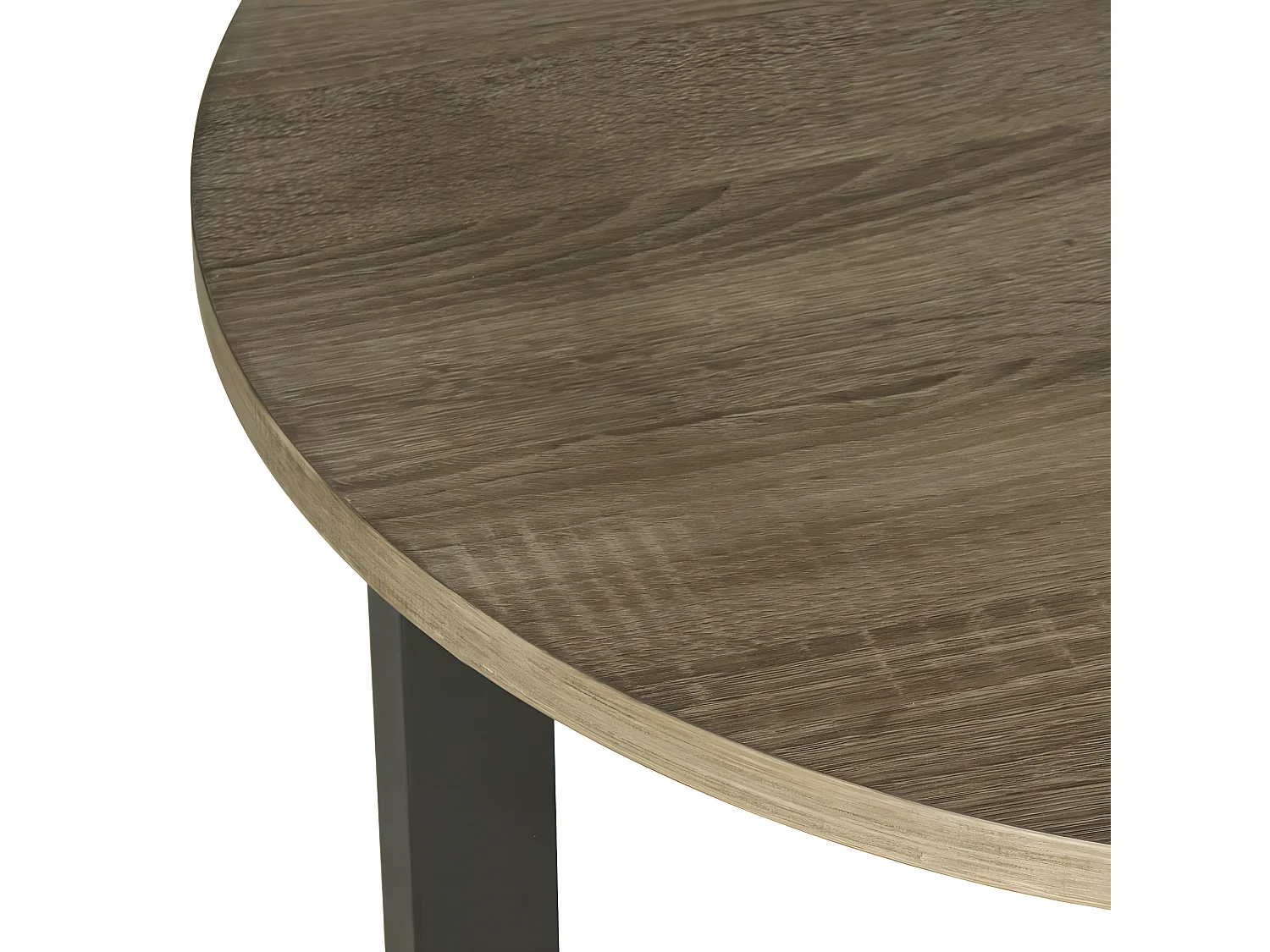 Table d'appoint Chêne & Noir 58 X 58 X 57.91 cm - Genoveva