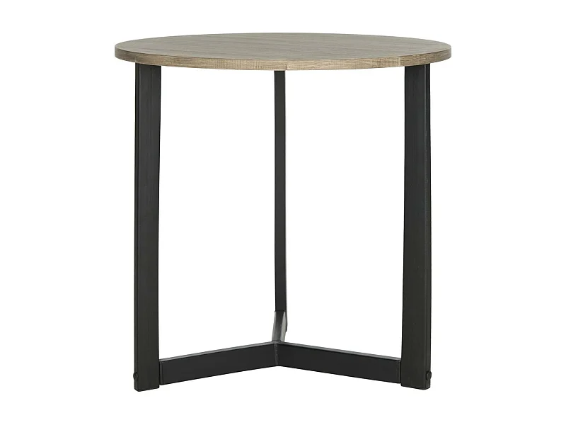 Table d'appoint Chêne & Noir 58 X 58 X 57.91 cm - Genoveva