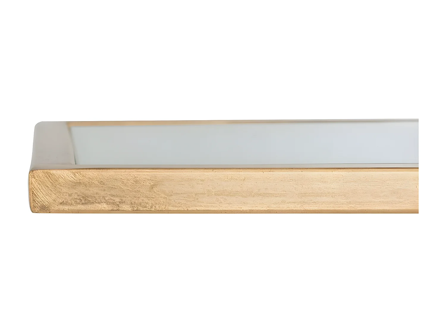 Table d'appoint Or et blanc 26 X 41 X 53.34 cm - Frederica