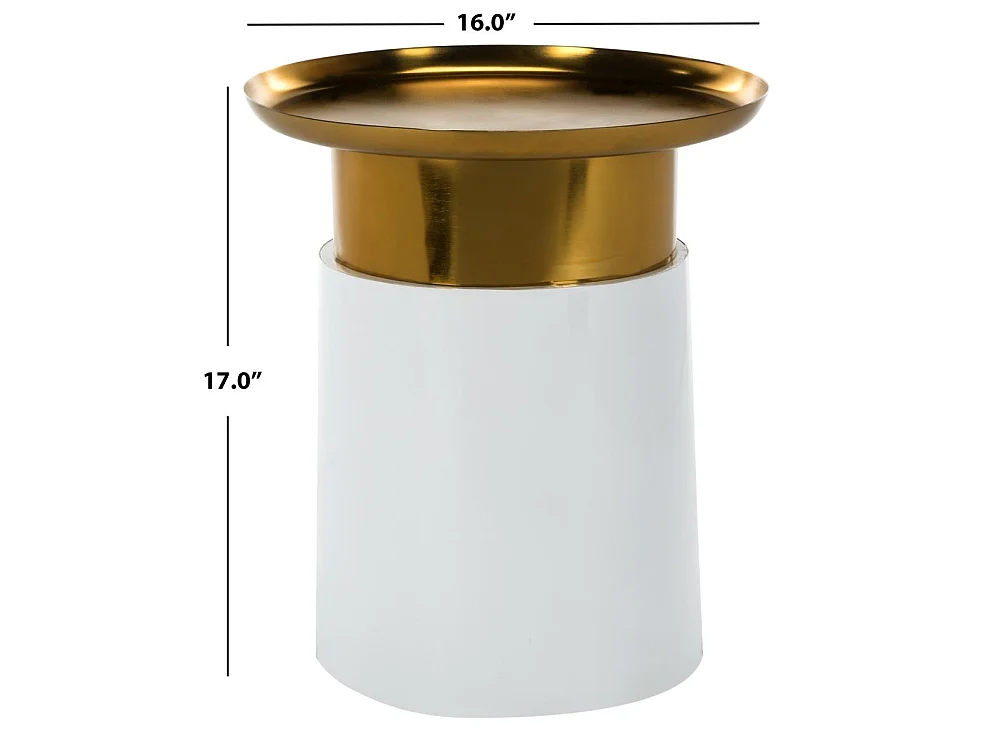 Table d'appoint Blanc&Or 41 X 41 X 43.18 cm - Signa