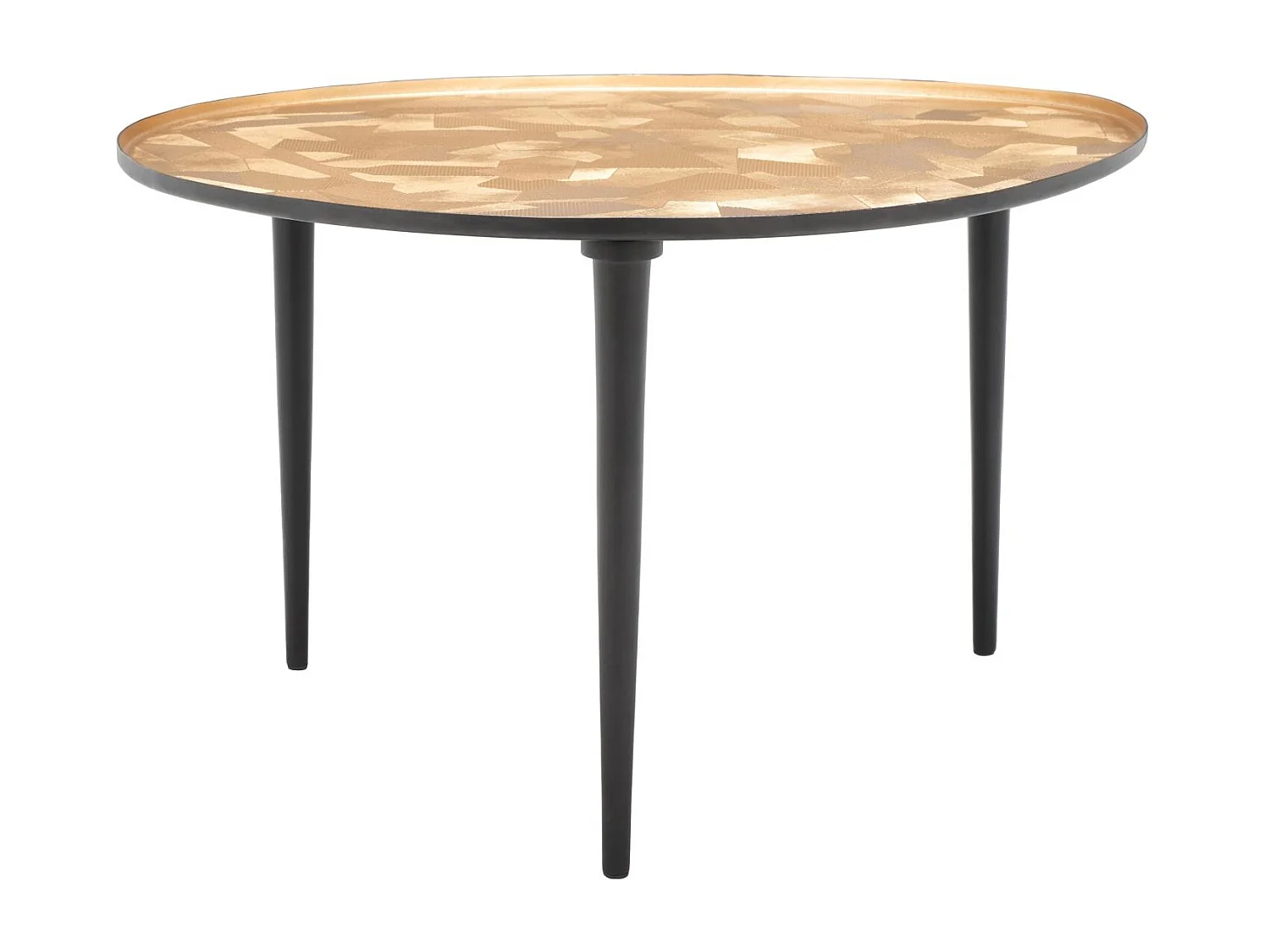Table d'appoint Taupe et noir 57 X 62 X 40.64 cm - Betha