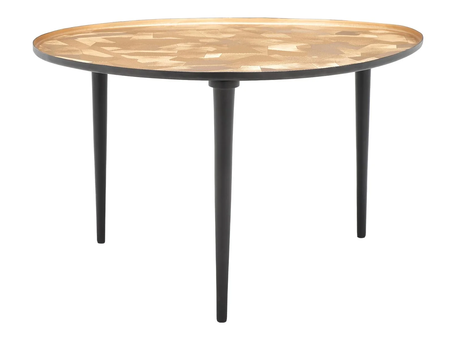 Table d'appoint Taupe et noir 57 X 62 X 40.64 cm - Betha