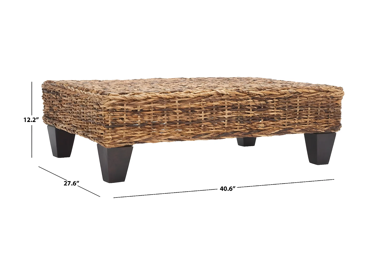 Banc & Ottomane Naturel 69 X 102 X 30.48 cm - Chessie
