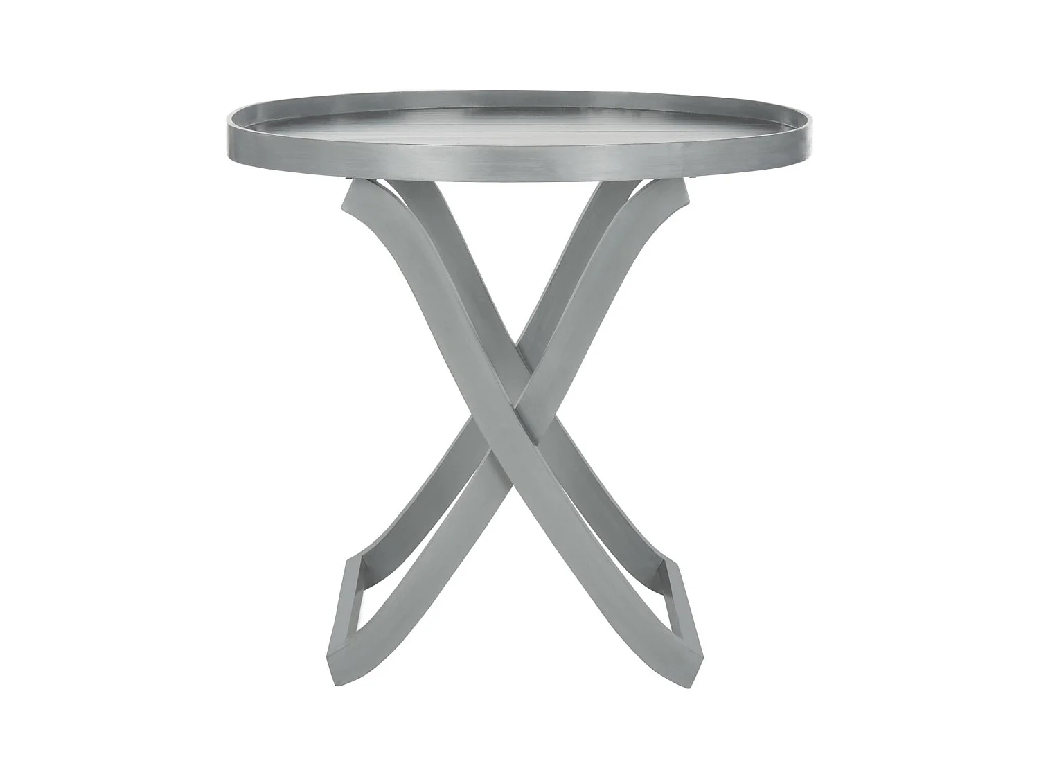Table d'appoint gris 100 X 70 X 85 cm - Alfred