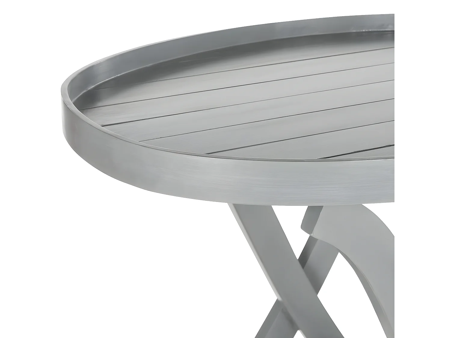 Table d'appoint gris 100 X 70 X 85 cm - Alfred
