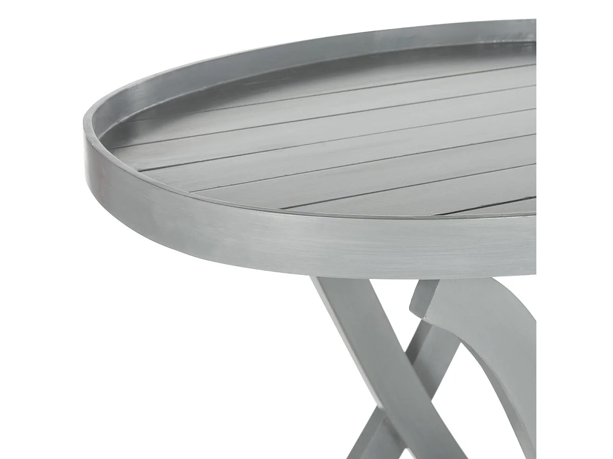 Table d'appoint gris 100 X 70 X 85 cm - Alfred